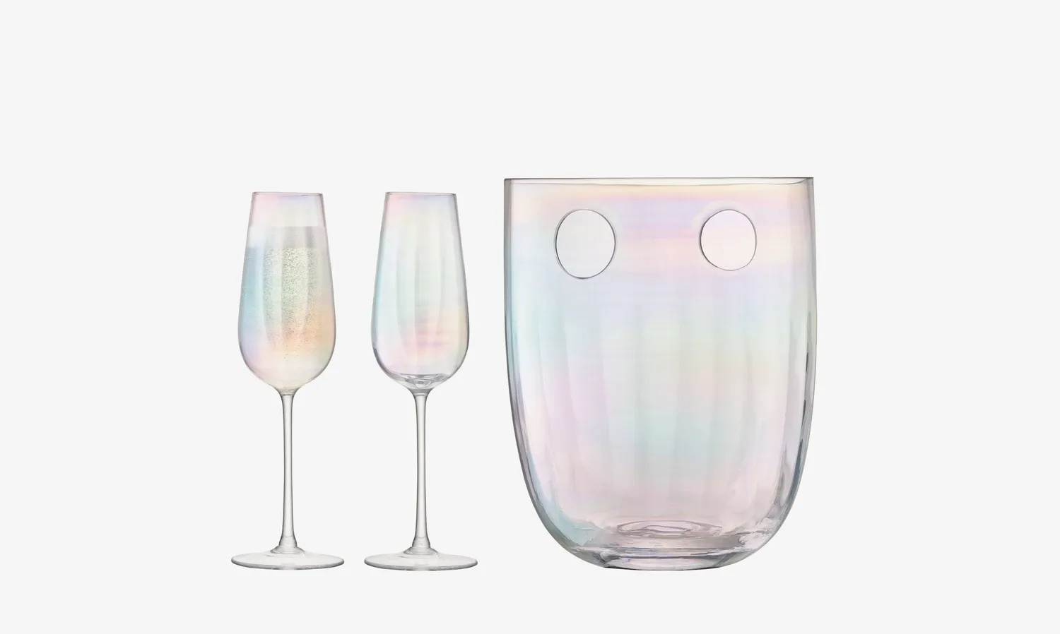 LSA Pearl Champagne Set champagnesæt 3 dele perlemor