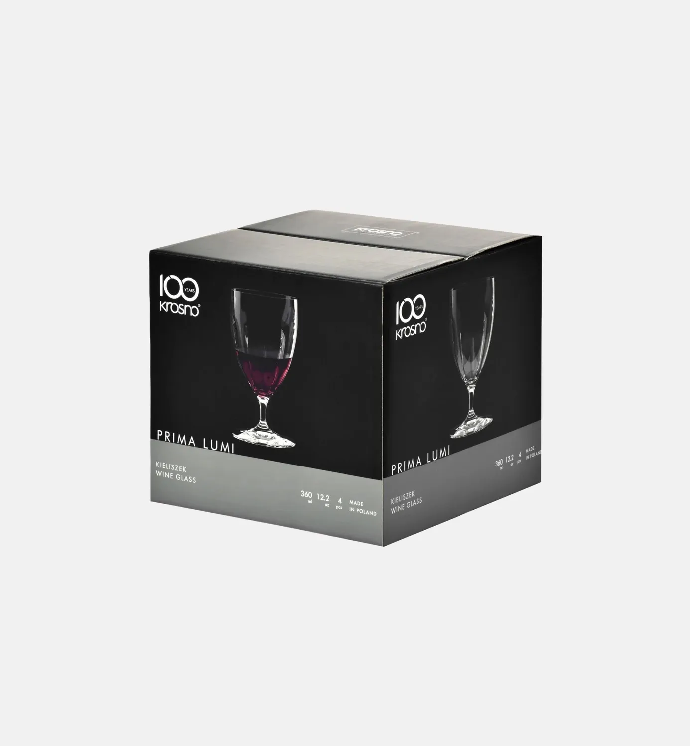 Krosno Prima Lumi vinglas 360 ml riflet