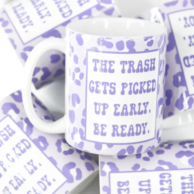 Mugsby Trash Gets Picked Up krus 325 ml hvid