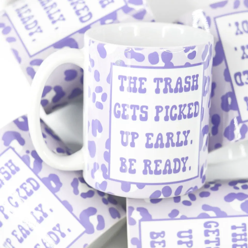 Mugsby Trash Gets Picked Up krus 325 ml hvid