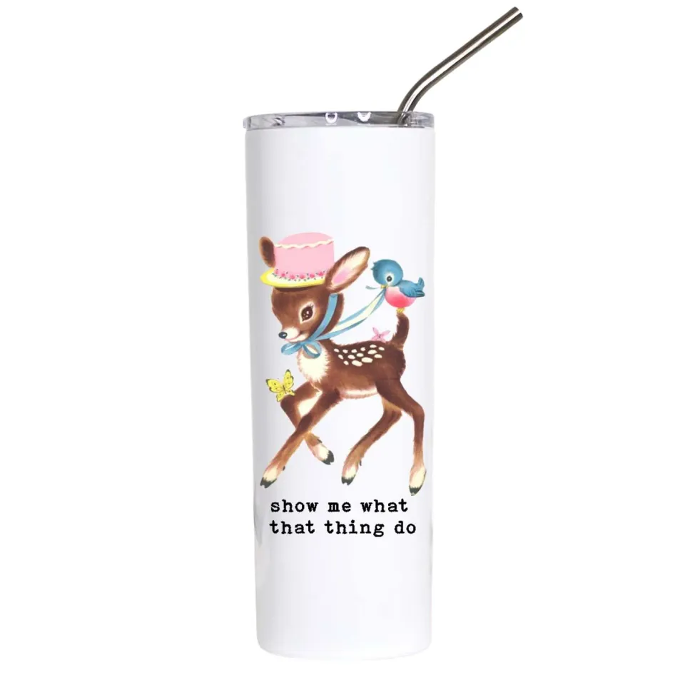 Mugsby Vintage Deer termo tumbler 591 ml stål