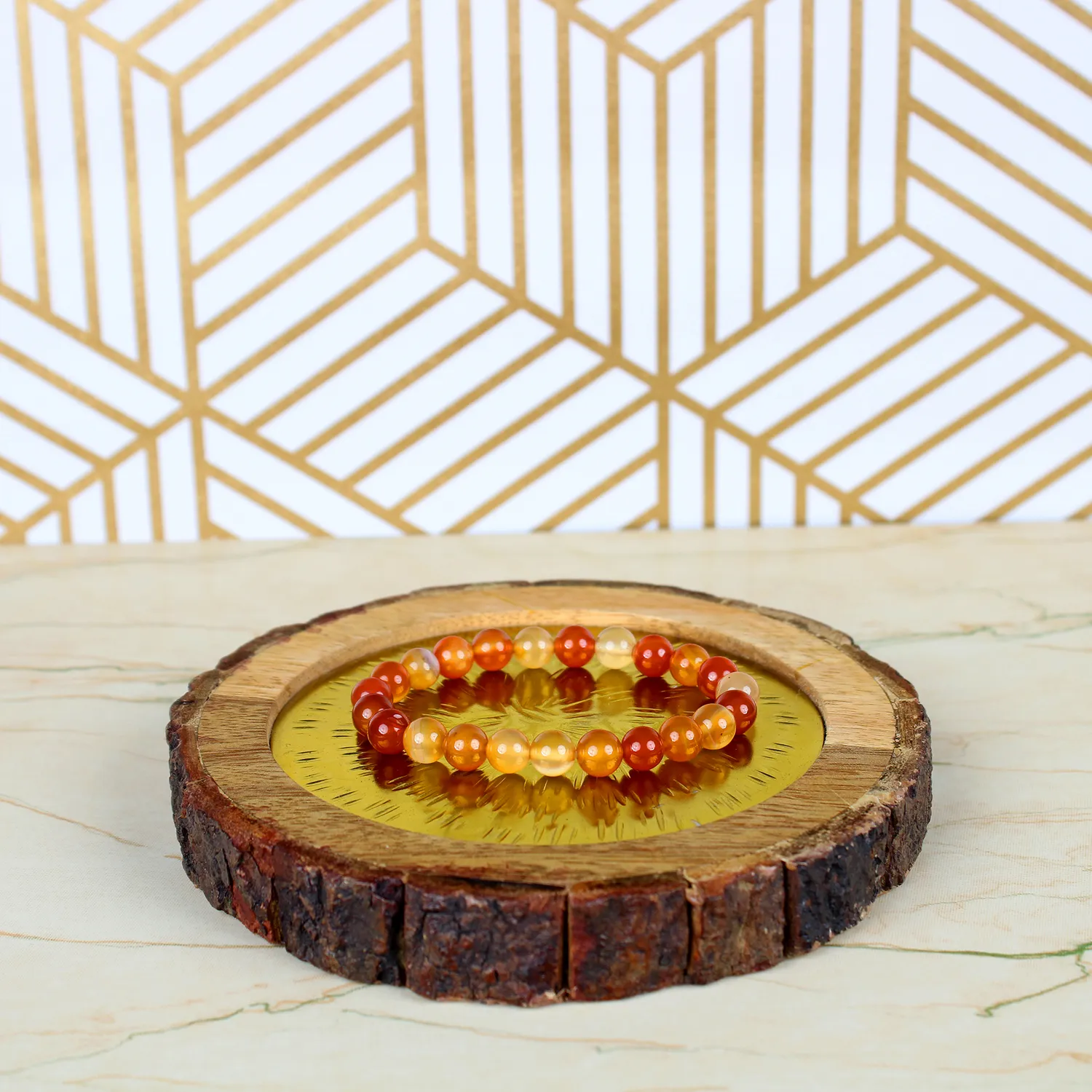 El'Cobre Carnelian 8mm armbånd karneol AAA