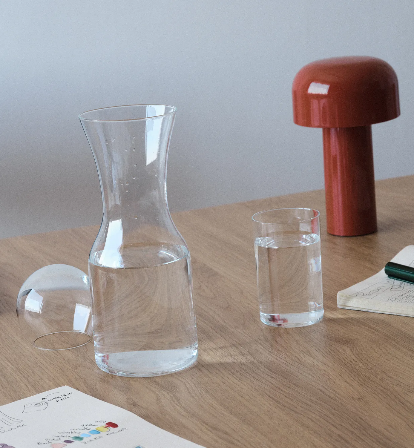 Krosno karaffel 900 ml klar glas til vand