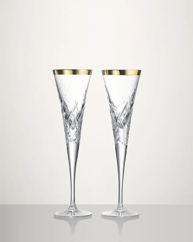 Waterford Celebrations champagneglas 2 stk guld