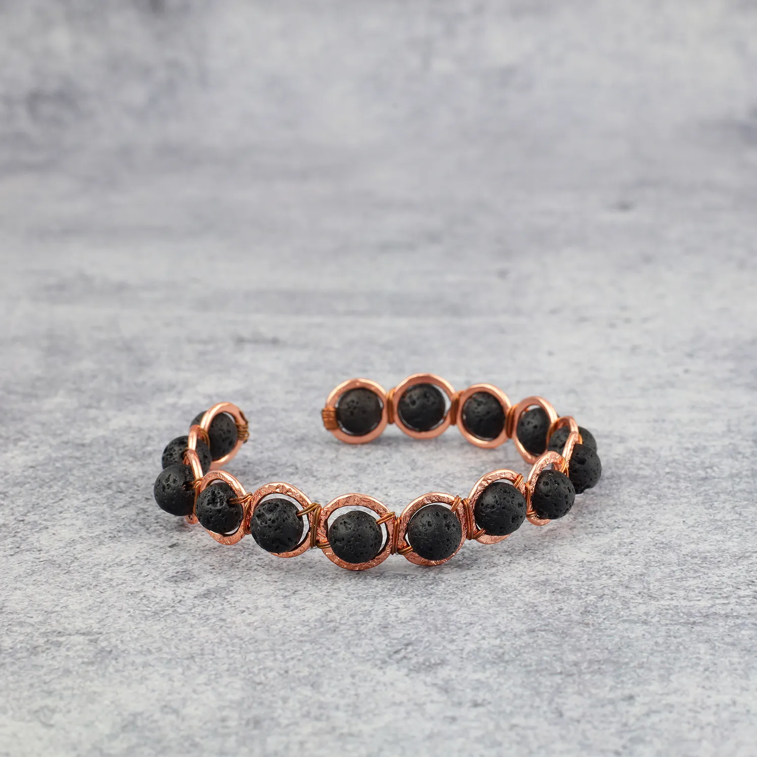 El'Cobre Copper Lava armbånd kobber lavasten