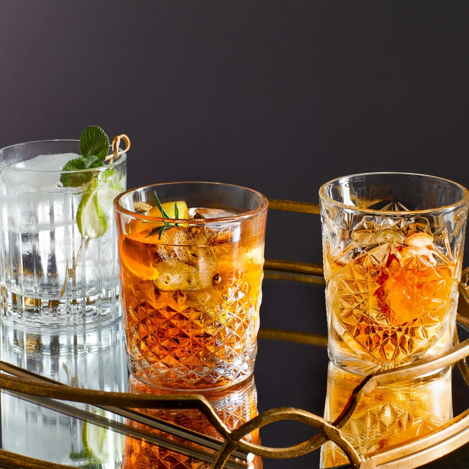 Libbey Carats double old fashioned whiskyglas 4 stk 355 ml