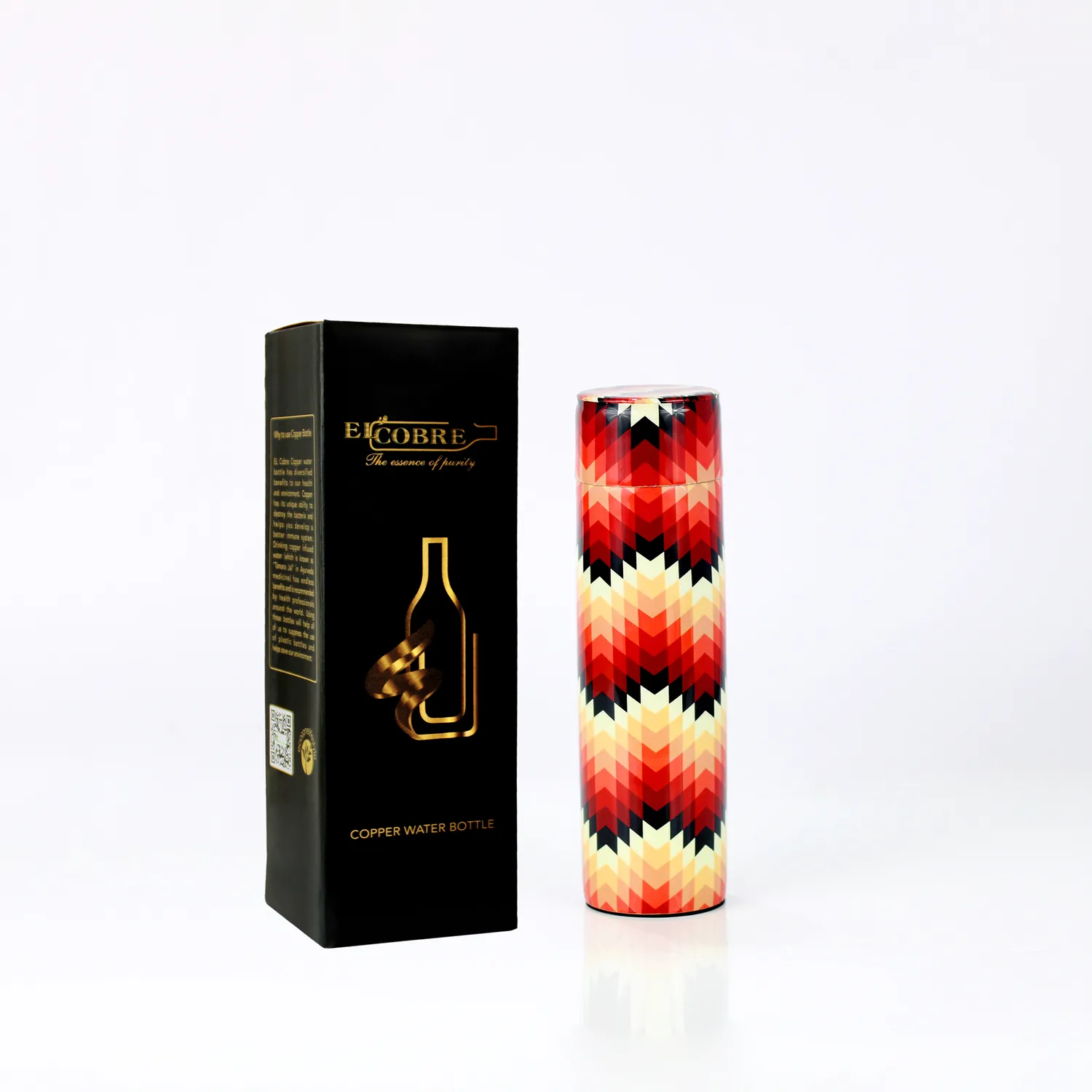 El'Cobre Premium Limited Wave kobberflaske 500 ml