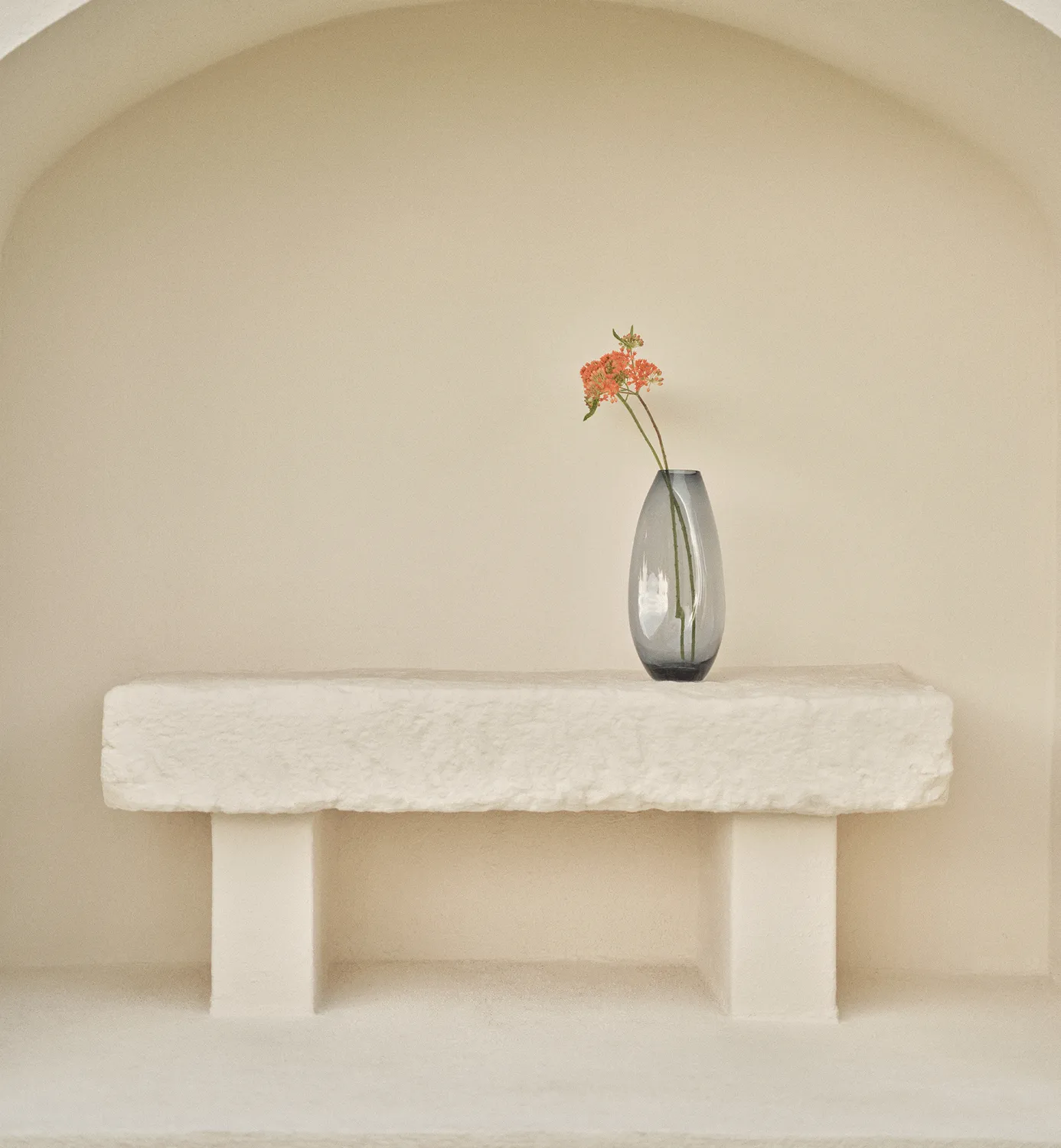 Krosno Flow vase 32 cm navy krystal