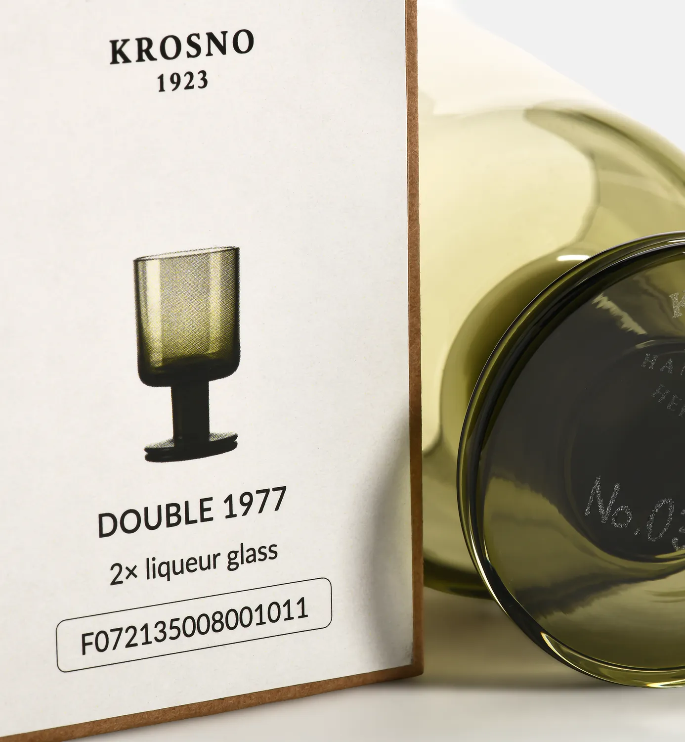 Krosno Double 1977 likørglas 80 ml røget