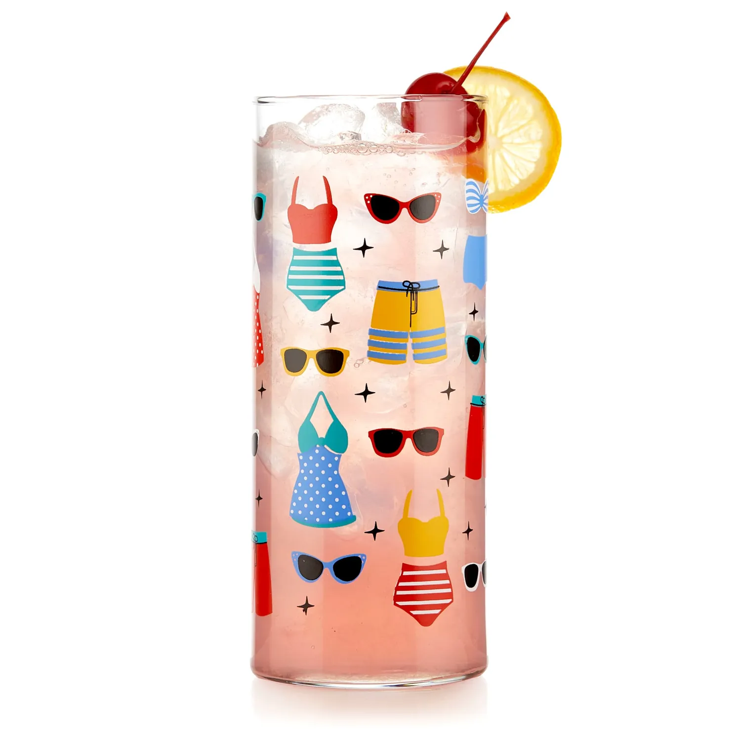 Libbey Vintage Swimsuits Cooler drikkeglas 4 stk 473 ml farvet
