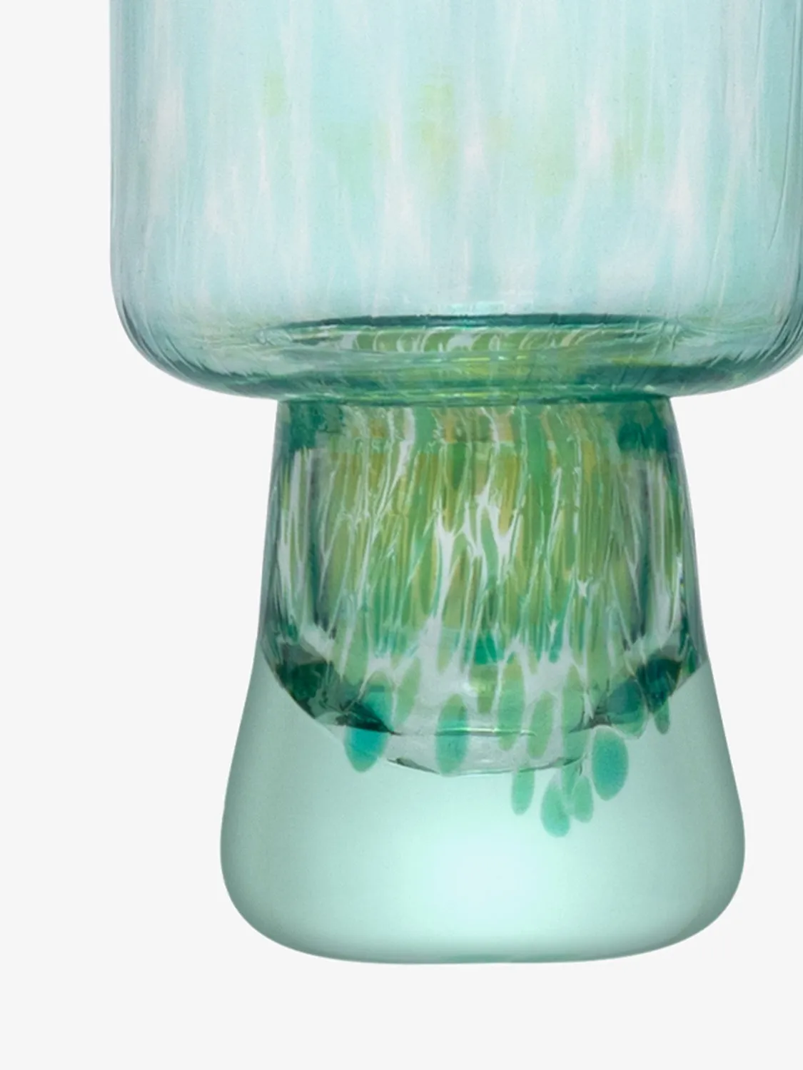 LSA Sea Glass flute glas 2 stk genbrugsglas plettet