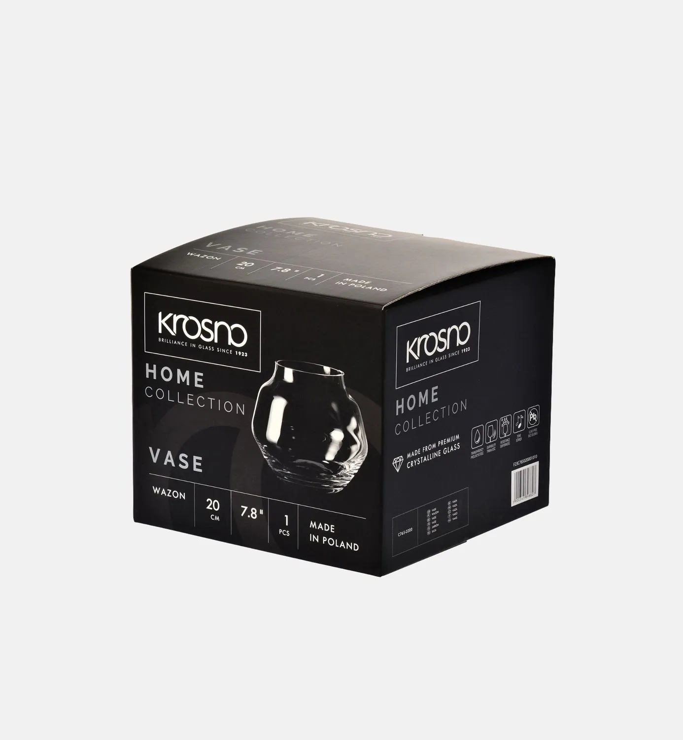 Krosno Home vase krystal 20 cm