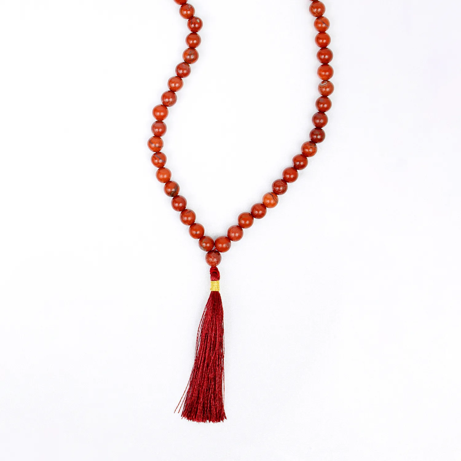 El'Cobre Red Jasper Mala bedekæde 108 perler rød jaspis