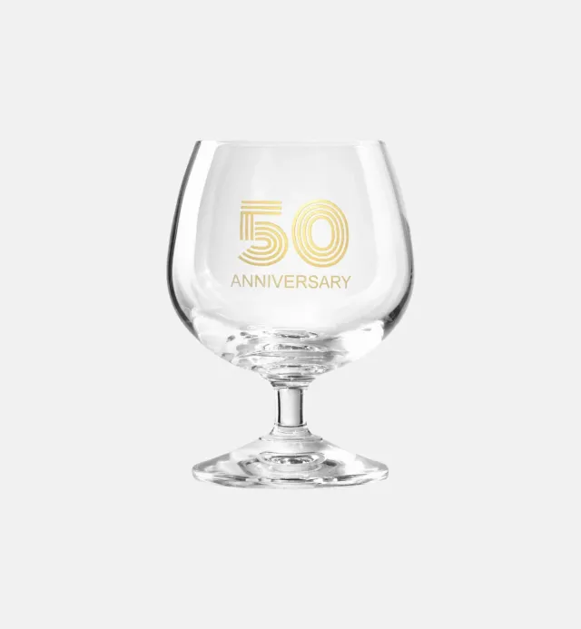 Krosno 50 års jubilæumsglas 230 ml guld cognac