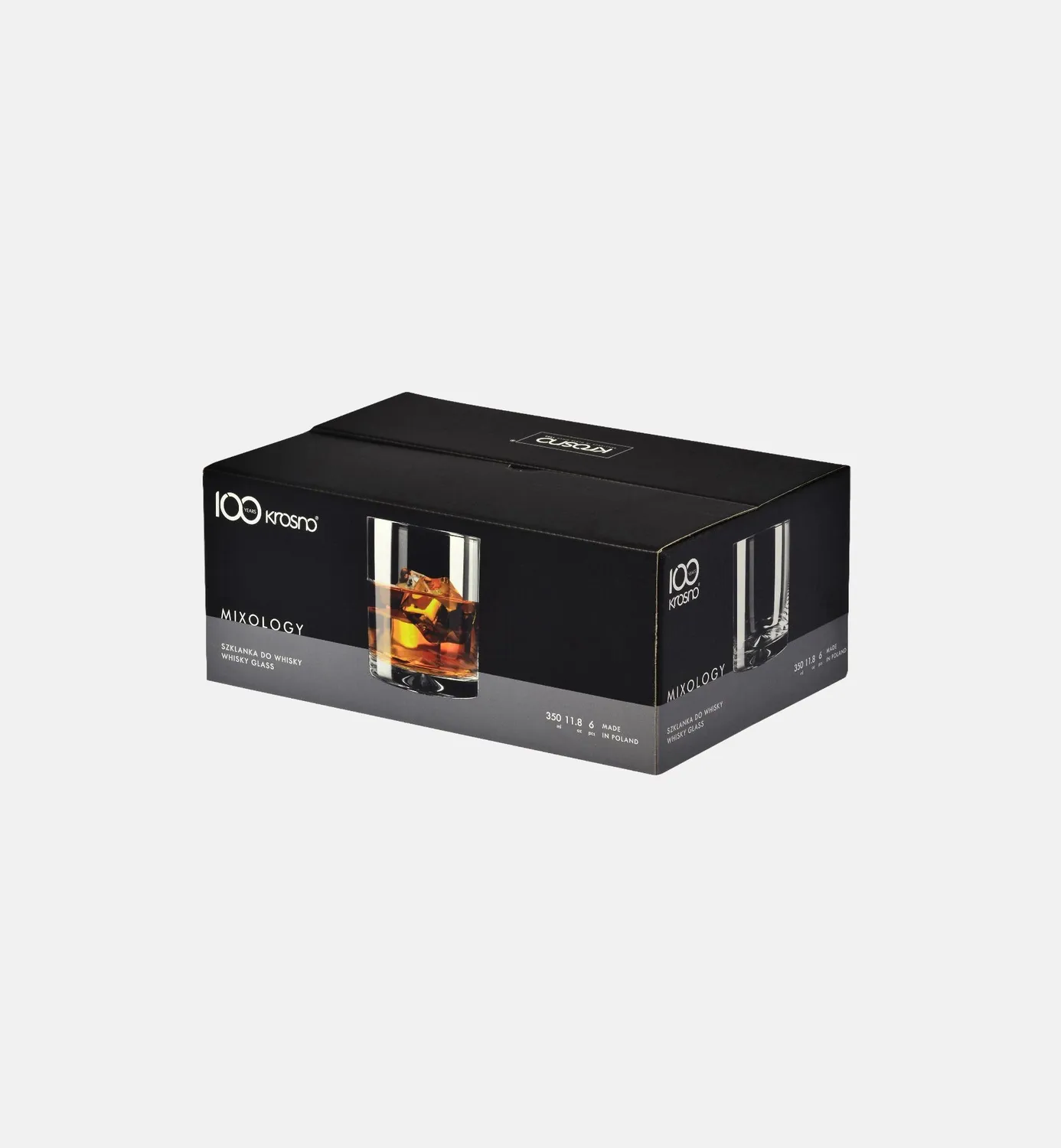 Krosno Mixology whiskyglas 350 ml med tung bund
