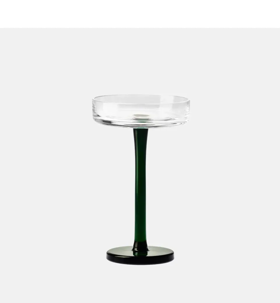 Krosno Heritage 1958 fyrfadsstage 15 cm smaragd krystal