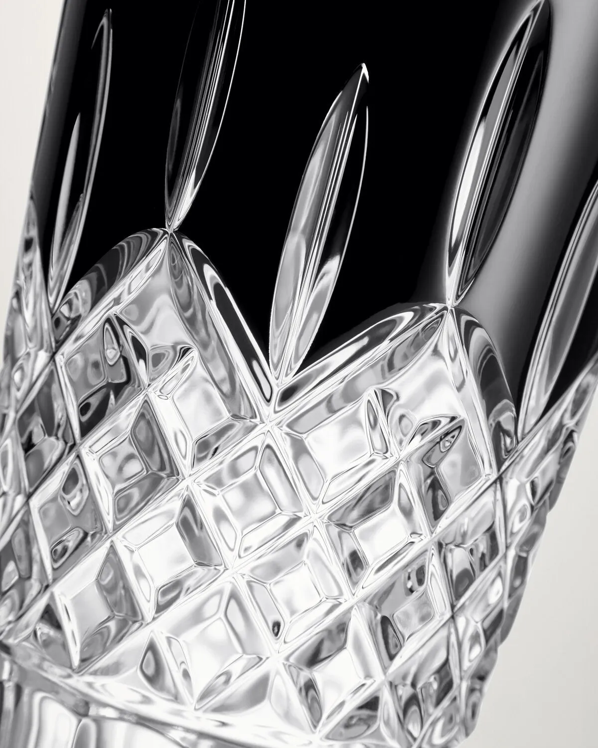 Waterford Lismore Black vase 25 cm sort krystal