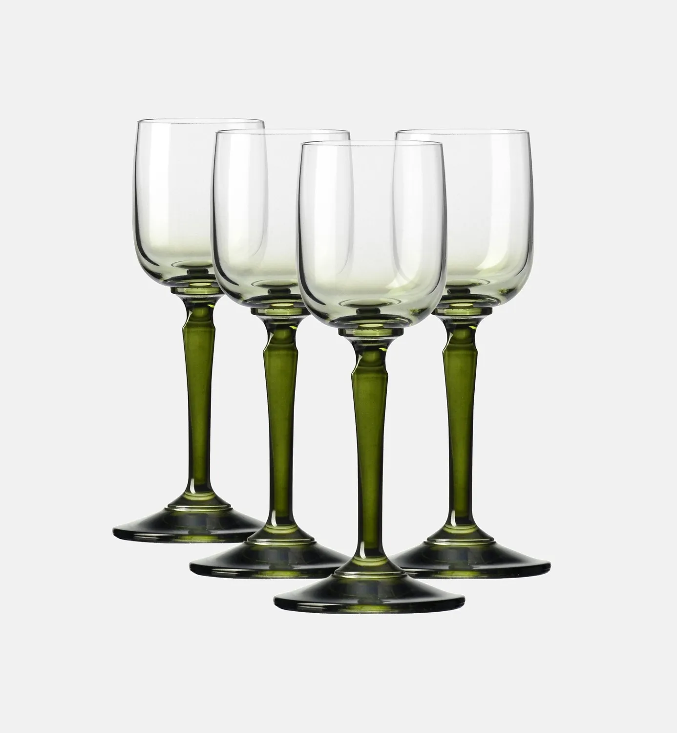 Krosno Celebration Moments vodkaglas 40 ml grøn stilk