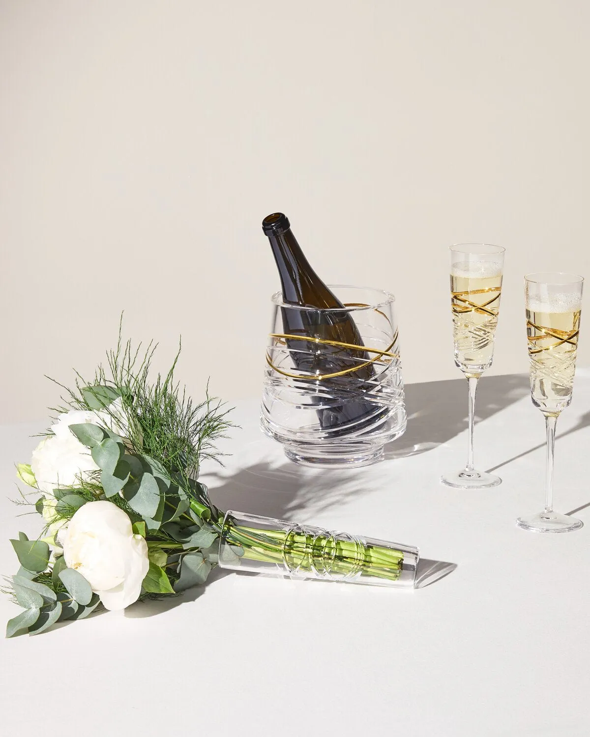 Waterford Aran Gilded vinkøler krystal med guld
