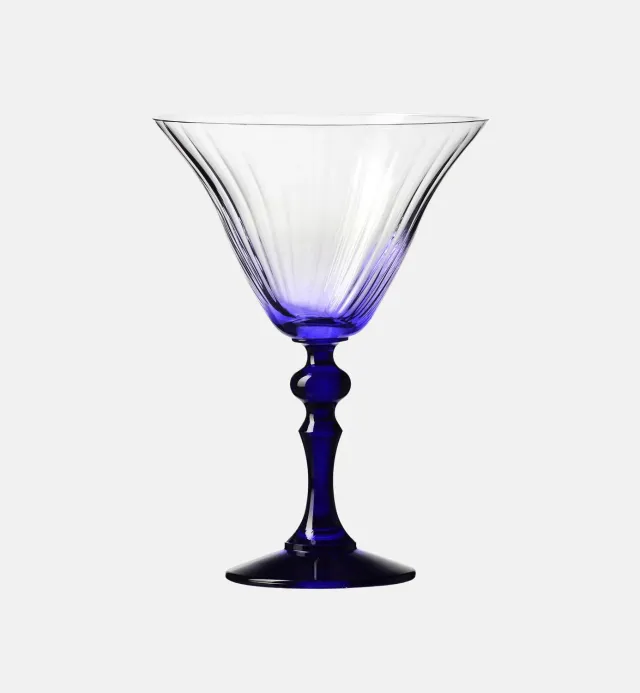 Krosno Ombré martiniglas 170 ml blå stilk