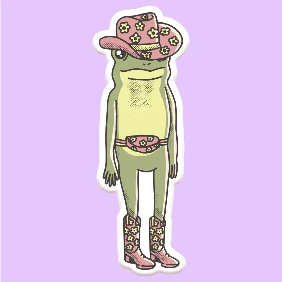 Mugsby Cowgirl Frog krus med decal 325 ml