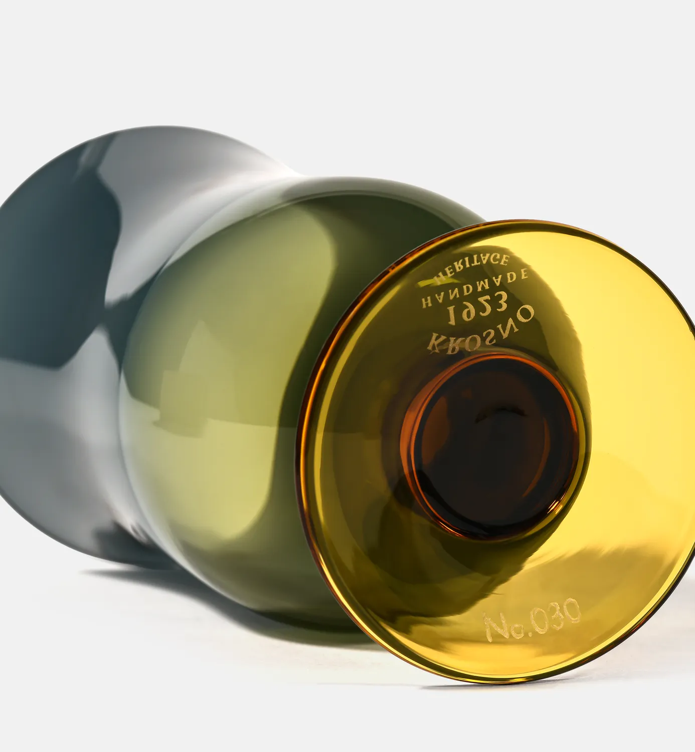 Krosno Aurora 01 glas 350 ml sort grøn rav