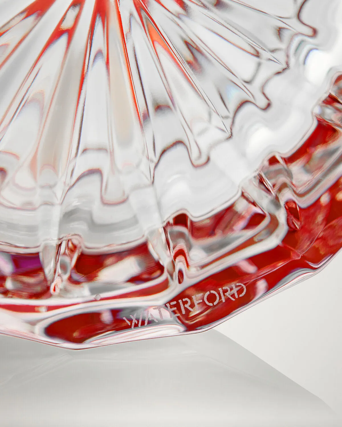 Waterford Lismore Red kagedåse krystal rød