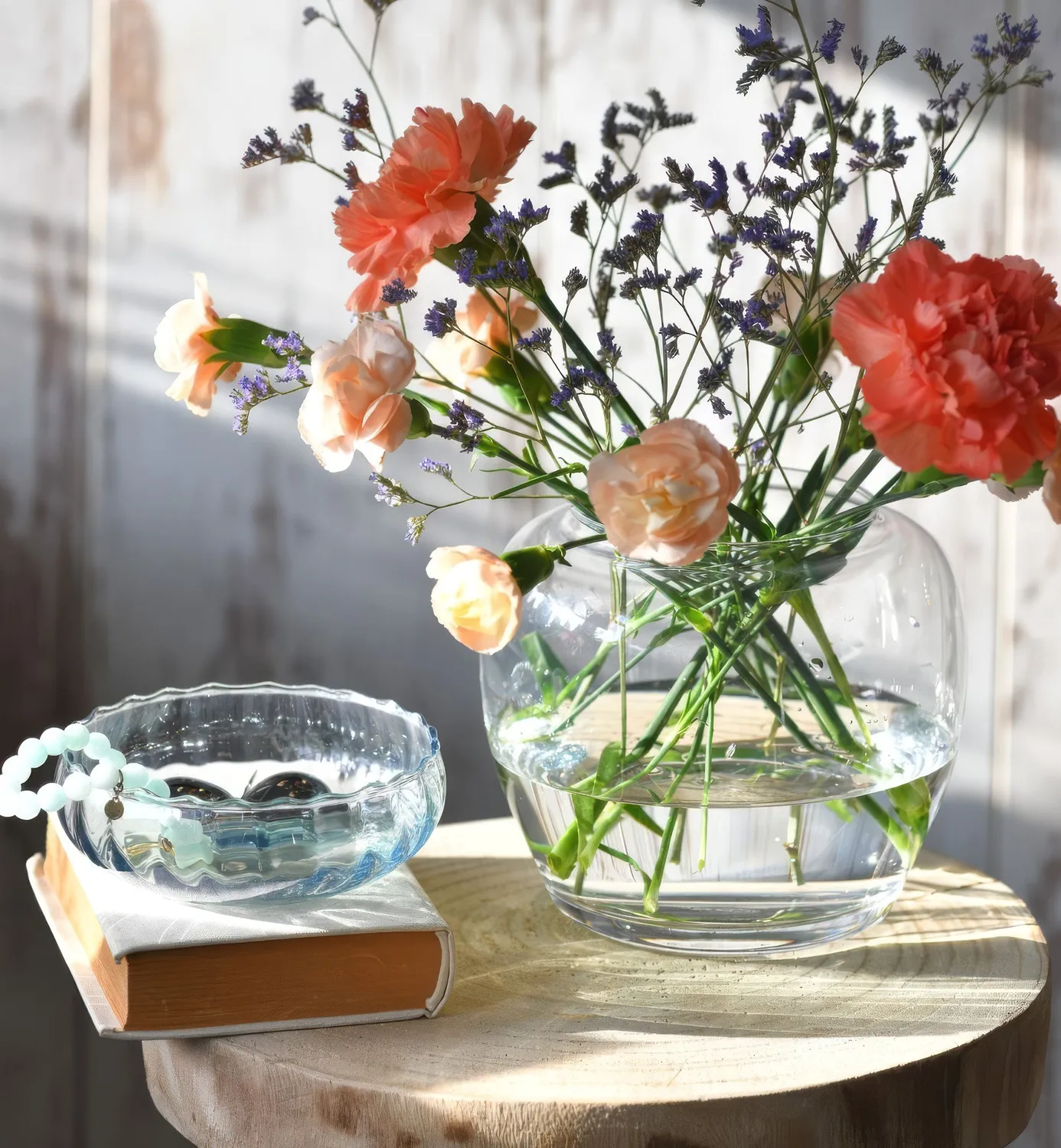 Krosno Synergy glas med blåt låg 164 mm