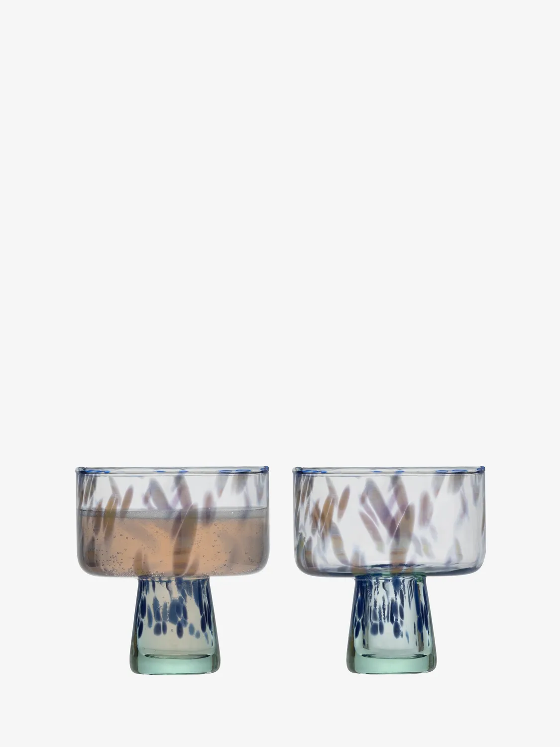 LSA Sea Glass cocktailsaucer glas 2 stk