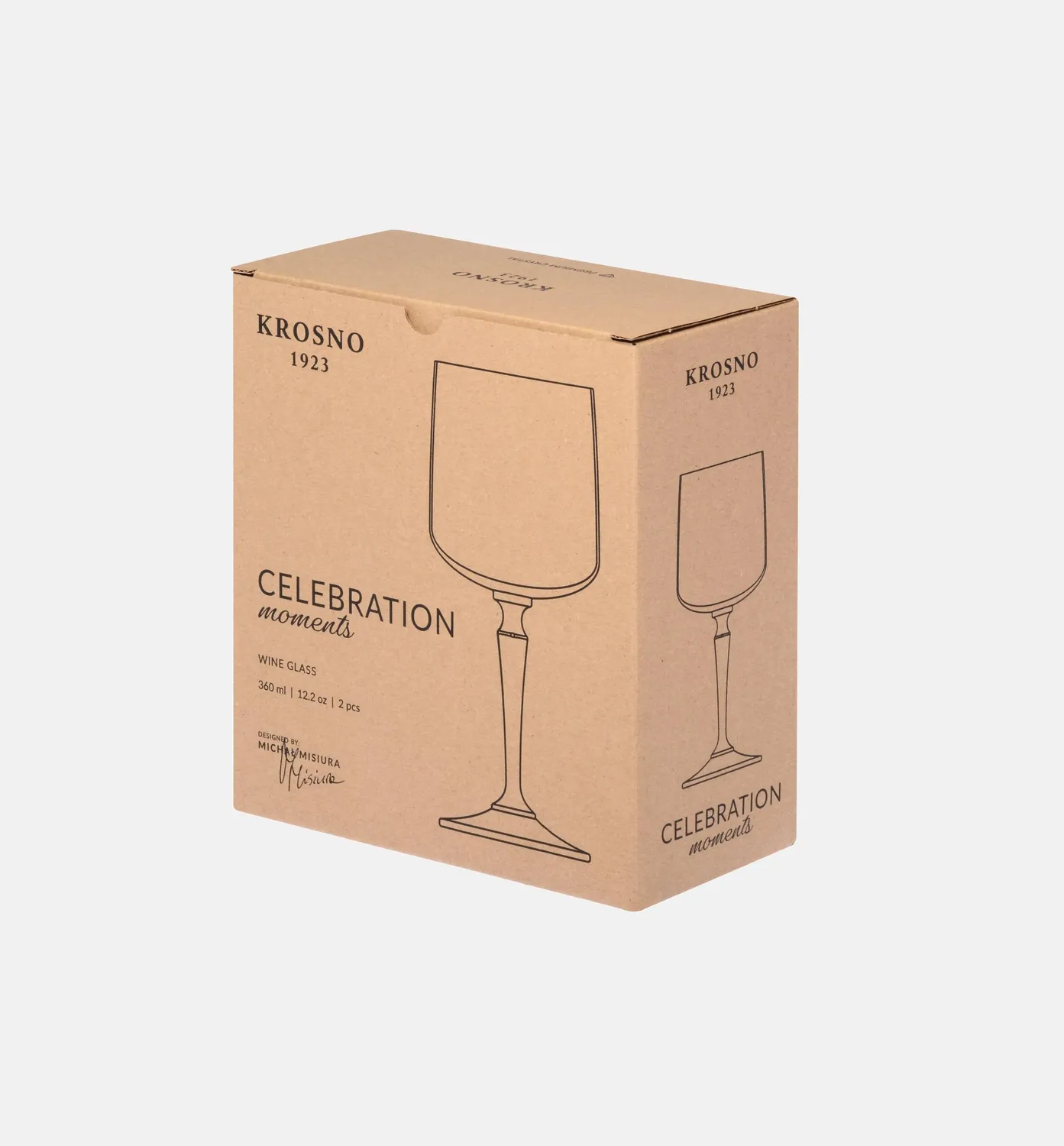 Krosno Celebration Moments vinglas 360 ml safir stilk