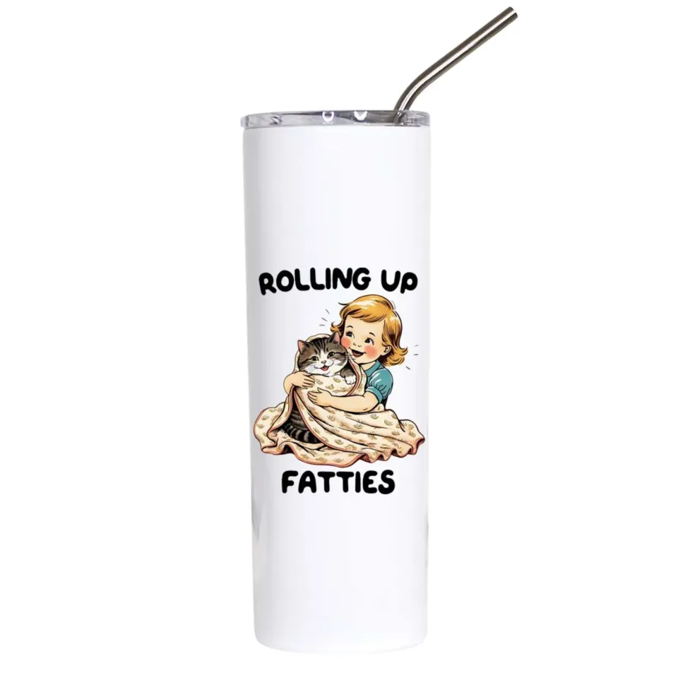 Mugsby Rolling Up Fatties tumbler 591 ml sjov kat