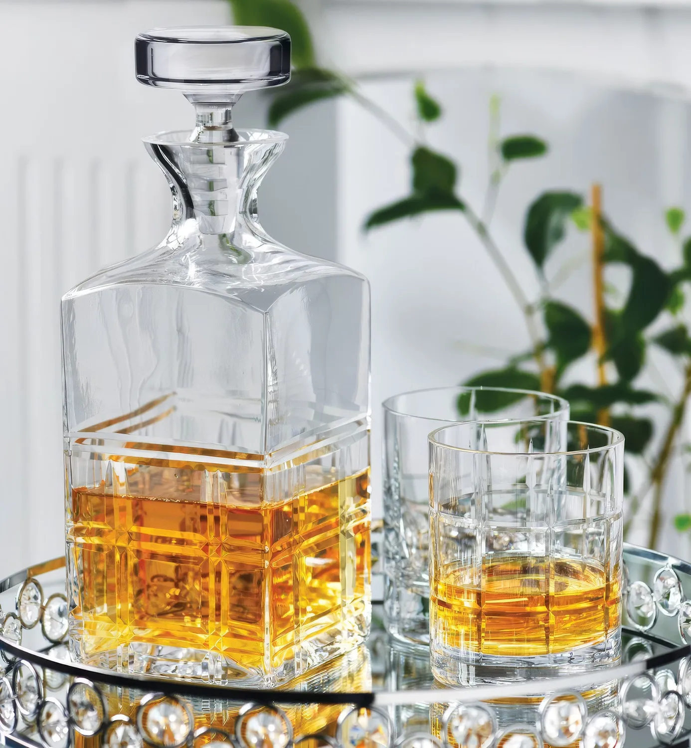 Krosno Noble whiskysæt 7 dele karaffel + 6 glas