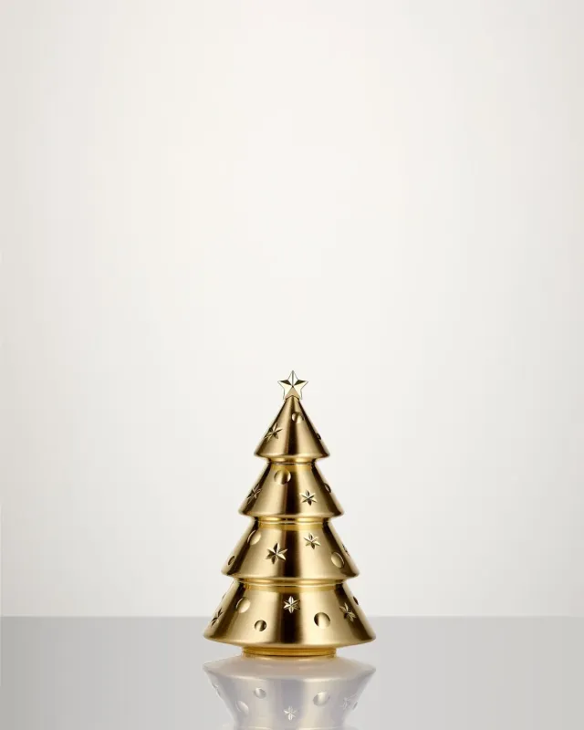 Waterford Standing Tree juletræ guld medium metal