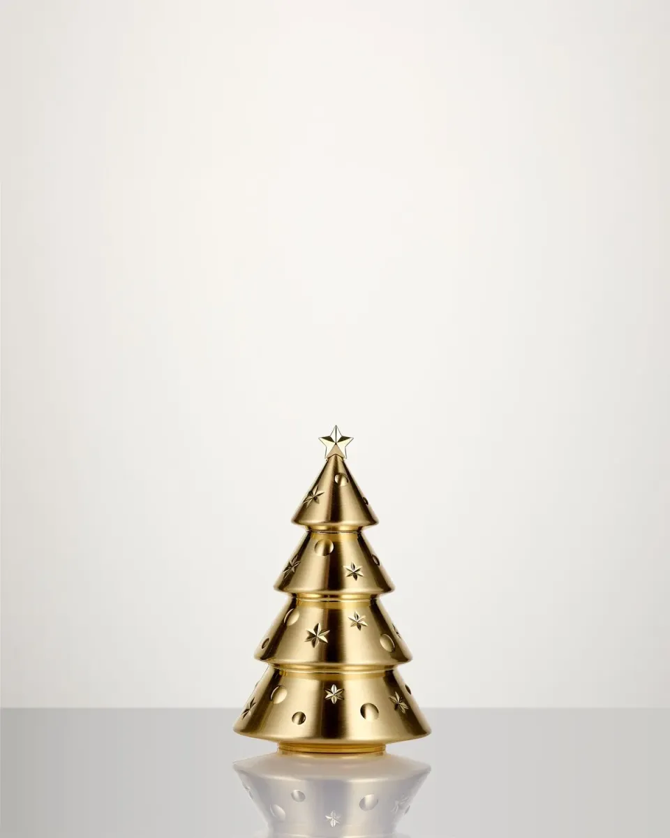 Waterford Standing Tree juletræ guld medium metal