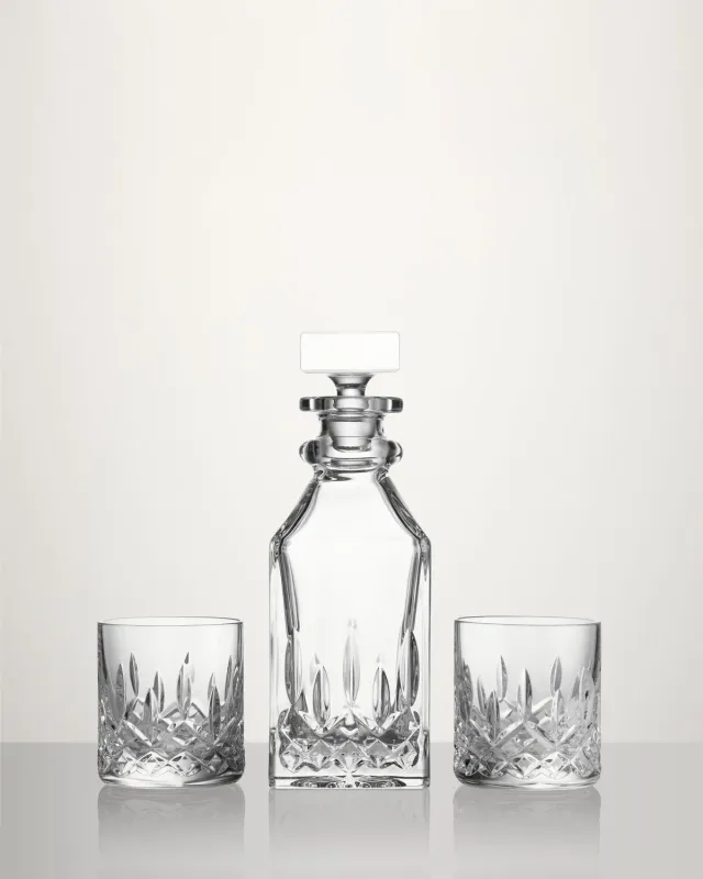 Waterford Lismore Connoisseur karaffel whiskyglas 2 stk firkantet