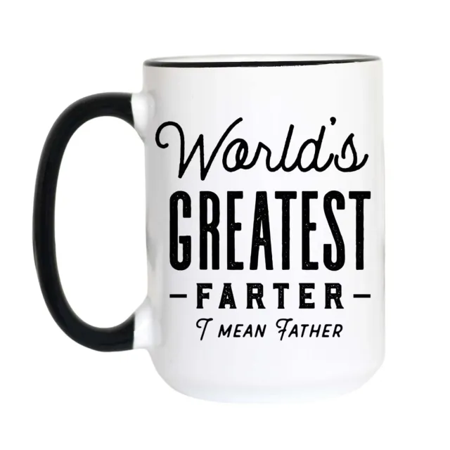 Mugsby World's Greatest Farter krus hvid 325 ml far