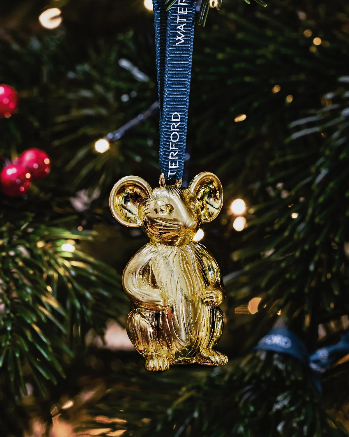 Waterford julepynt gylden mus 2026 ornament