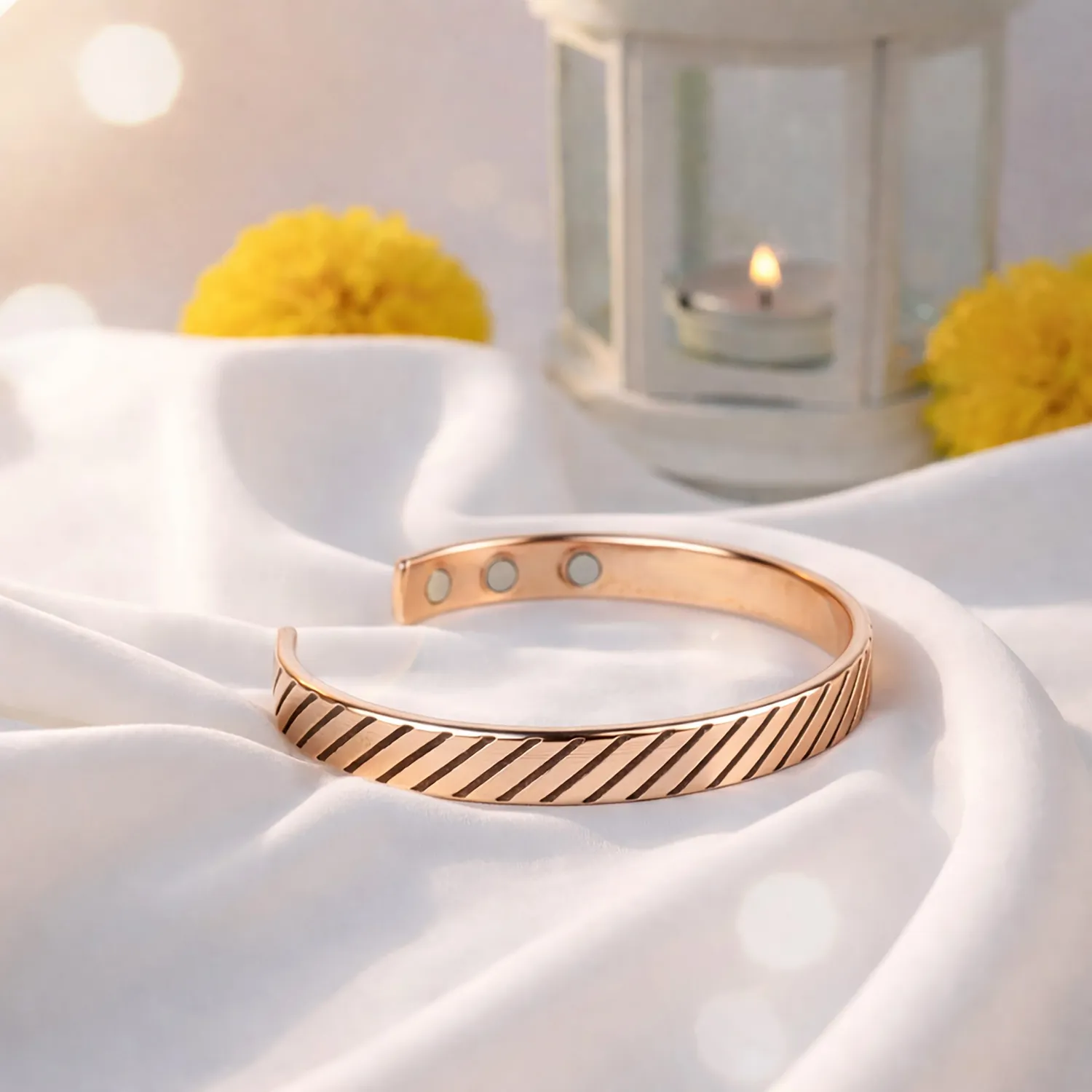 El'Cobre Design 78 kobberarmbånd flettet med æske