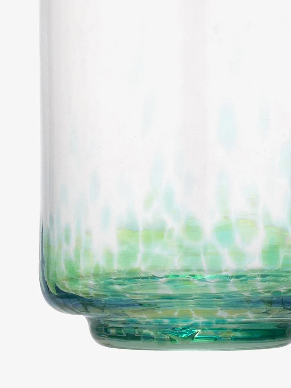 LSA Sea Glass tumbler 2 stk genbrugsglas spættet