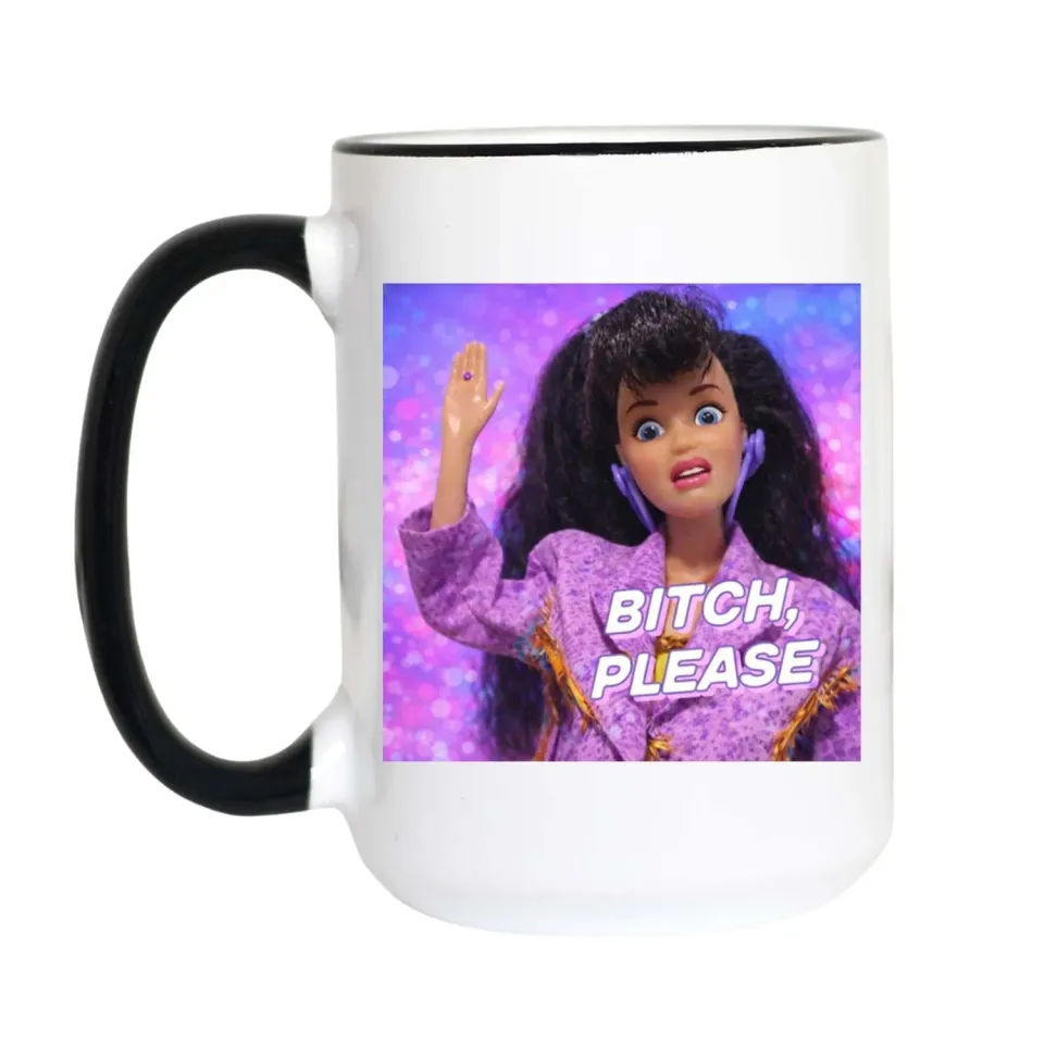 Mugsby Bitch Please krus 325 ml hvid sjov