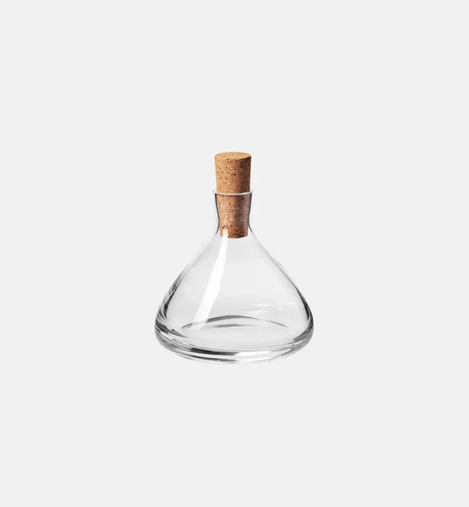 Krosno vinkaraffel med prop 1100 ml klart glas