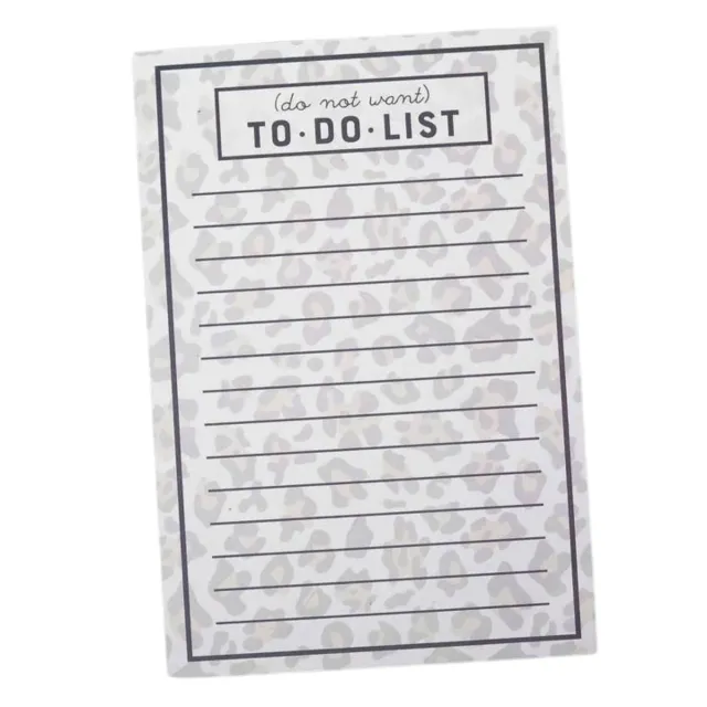 Mugsby Funny Leopard Print To Do List notesblok 50 ark leopard