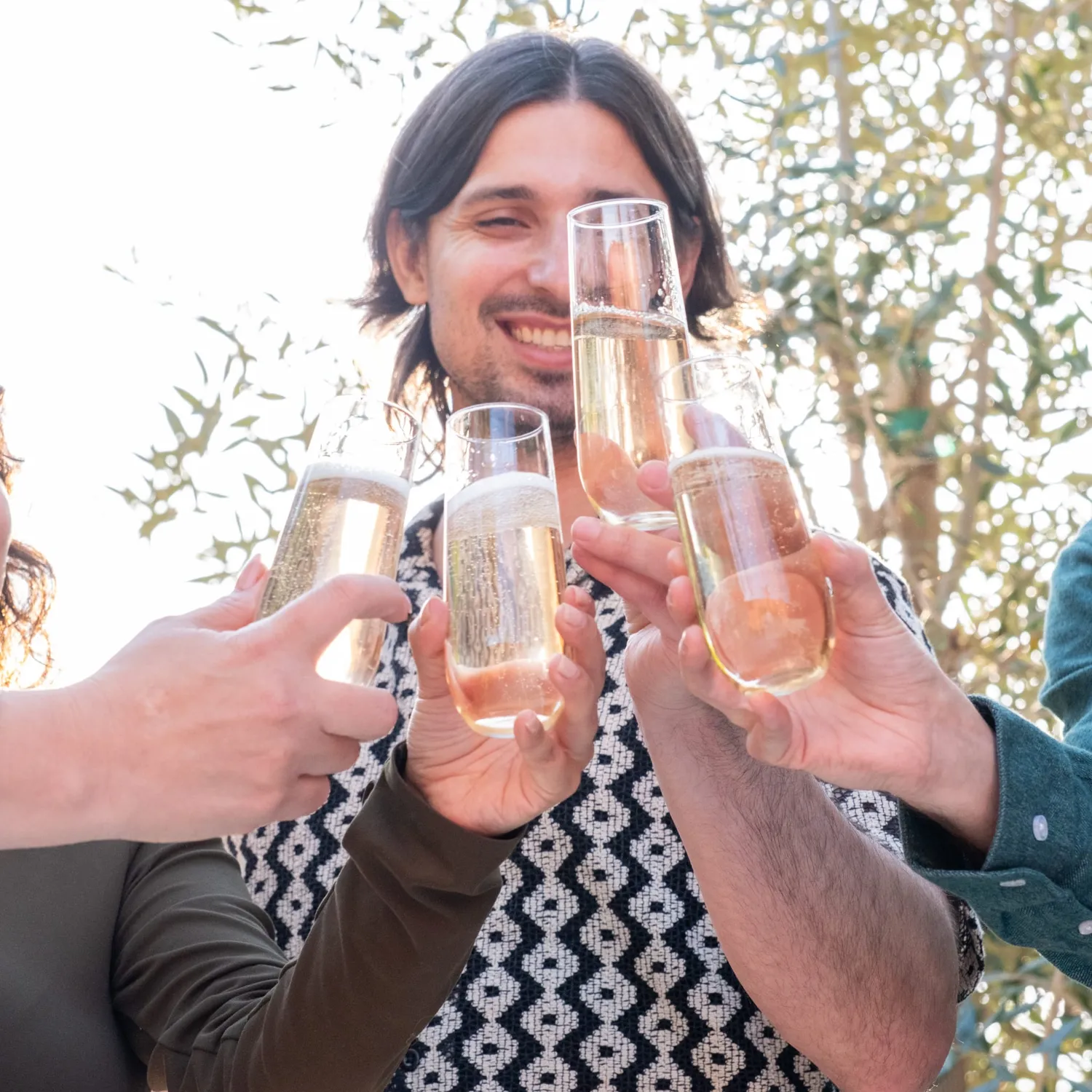 Libbey Stemless champagneglas 250 ml sæt med 12 uden stilk