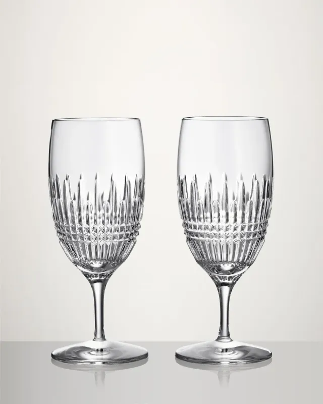 Waterford Lismore Diamond drikkeglas 2 stk krystal