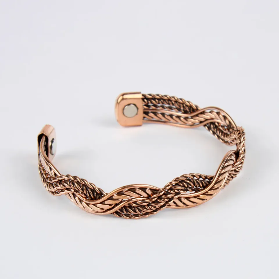 El'Cobre Design 50 kobberarmbånd let med gaveæske