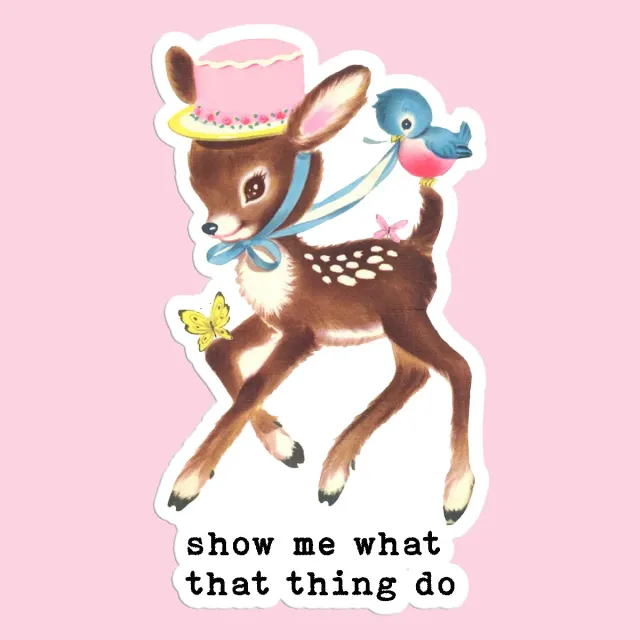 Mugsby Show Me What That Thing Do klistermærke vinyl