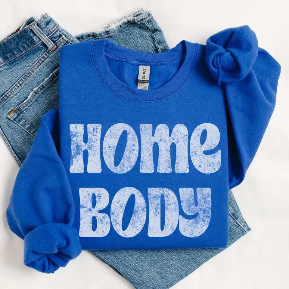 Mugsby Homebody sweatshirt royal S bomuld