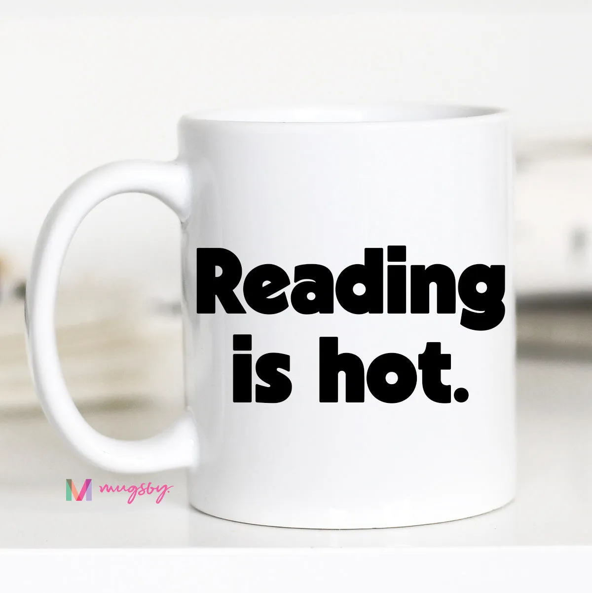 Mugsby Reading Is Hot kop 325 ml bog