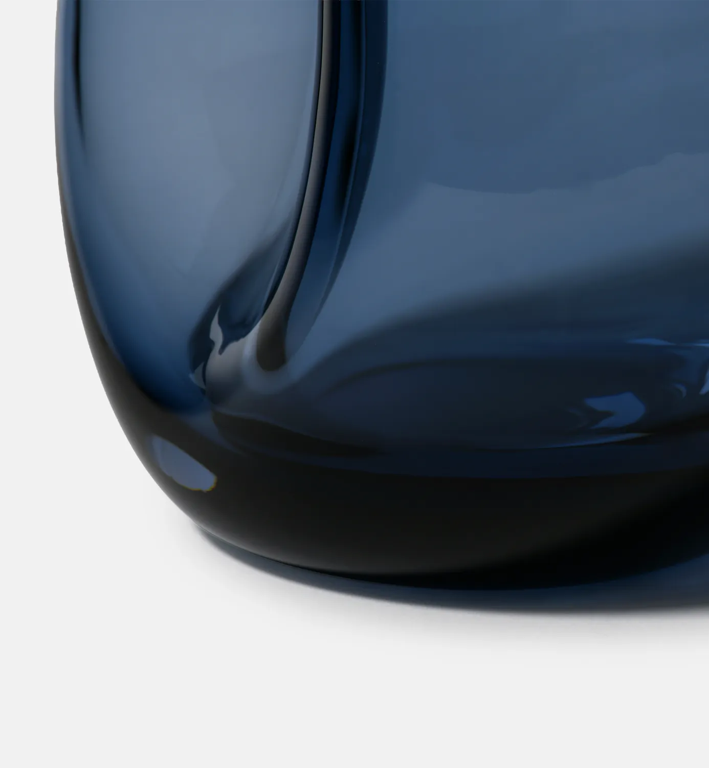 Krosno Flow vase 20 cm navy blyfri krystal