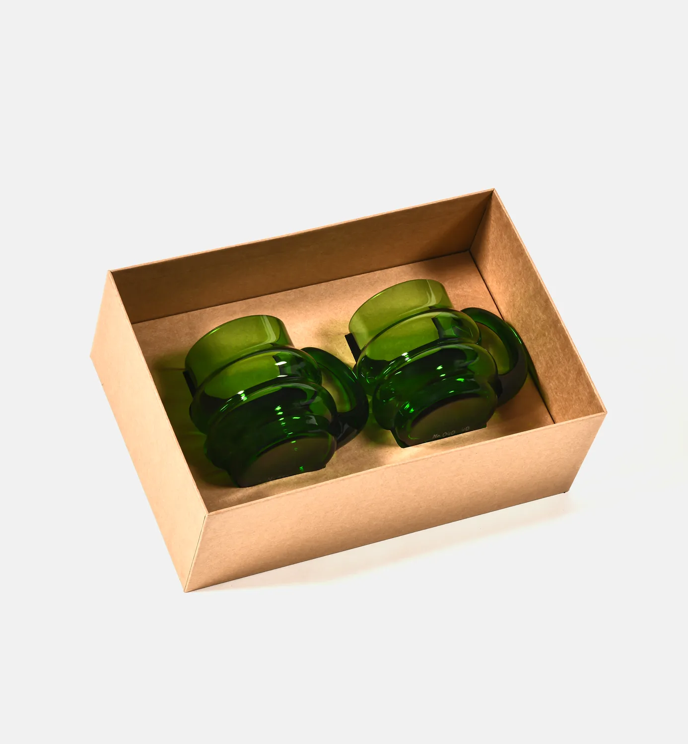 Krosno Double Bubble 1969 krystalkop 190 ml emerald